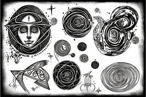 Golden ratio with a space within it tattoo idea