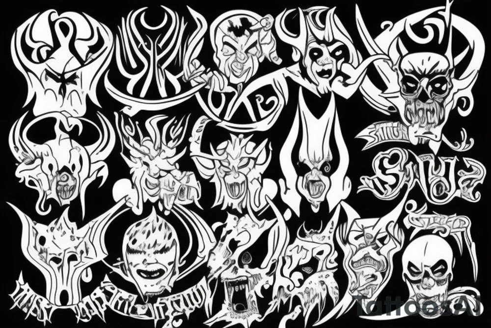 Satan tattoo idea