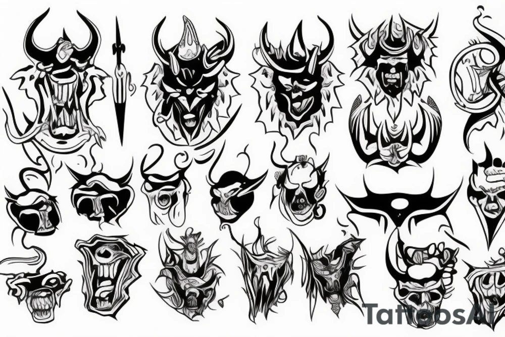 Satan tattoo idea