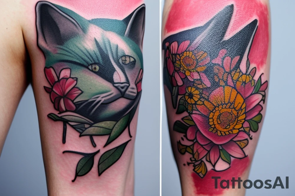 Часы с розами которые показывают 23 часа, и с них капает кровь tattoo idea