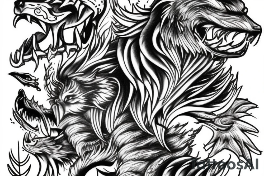 Fenrir tattoo idea