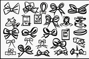 wording sissy faggot with a bow tattoo idea