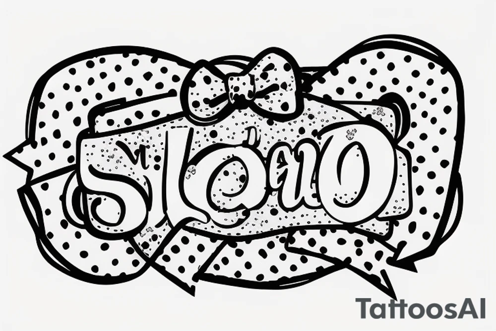 wording sissy faggot in a bow tattoo idea