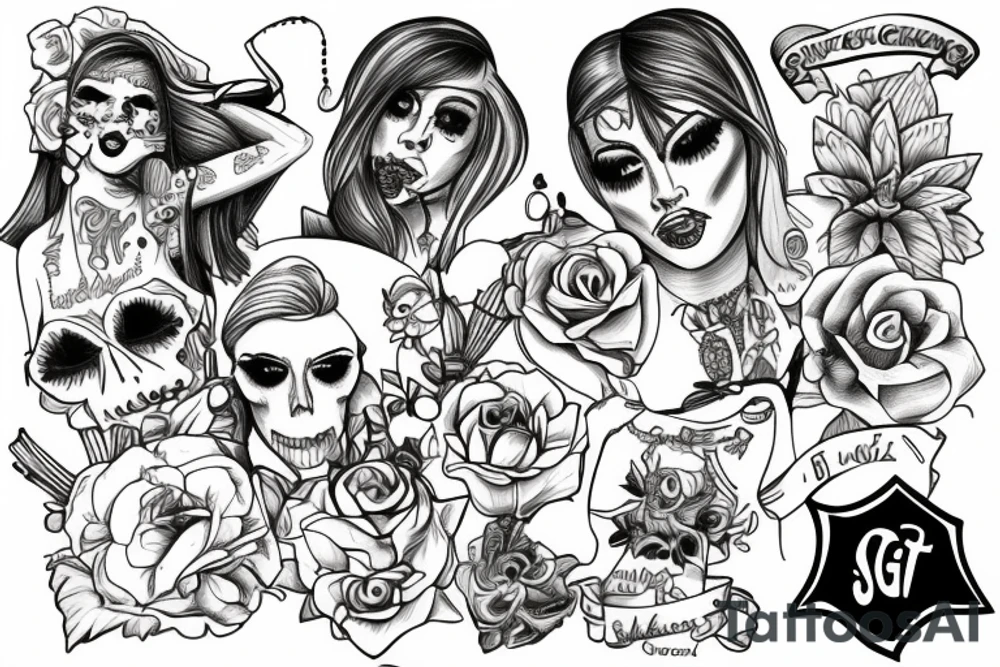 sissy faggot tattoo idea