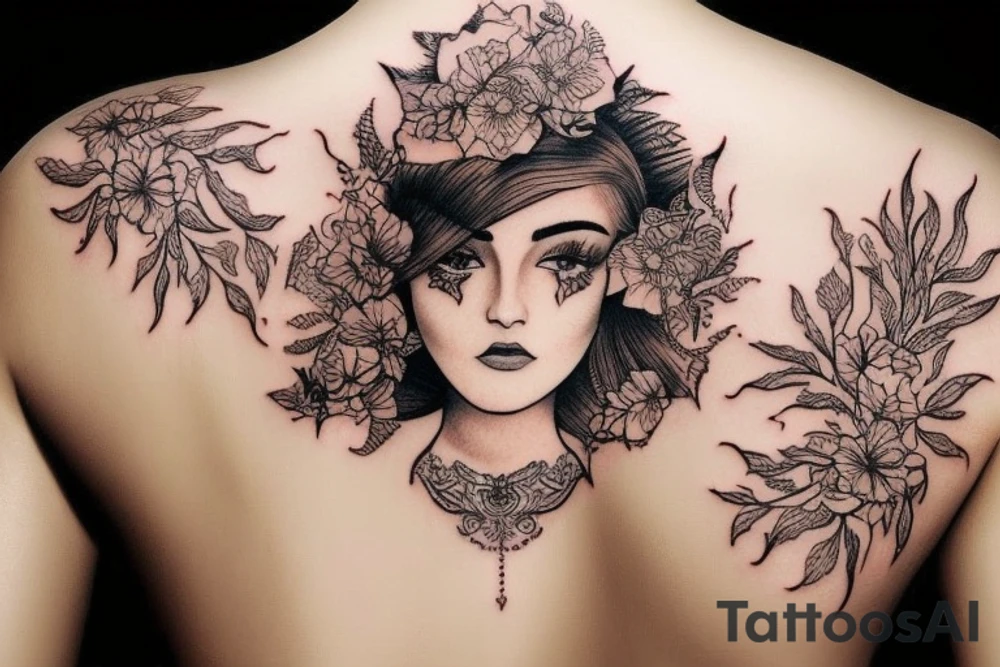 دختری زیبا و صورت گرد با چشم و ابرو مشکی با موهای فرفری tattoo idea دختری زیبا و صورت گرد با چشم و ابرو مشکی با موهای فرفری tattoo idea