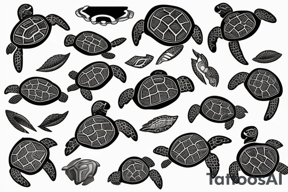 North american map in the back of a turtle tattoo idea
