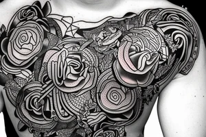 North america in the back of a turtle tattoo idea
