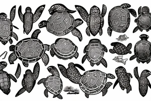 Turtle Island tattoo idea