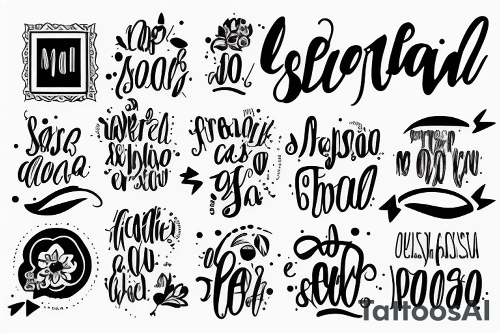 A Spanish motivational phrase comprised of 2 or 3 words tattoo idea