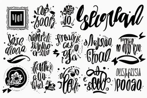 A Spanish motivational phrase comprised of 2 or 3 words tattoo idea