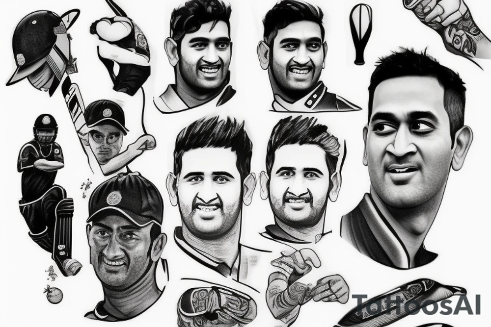 Its about a cricket player, MS Dhoni tattoo idea