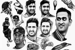 Its about a cricket player, MS Dhoni tattoo idea