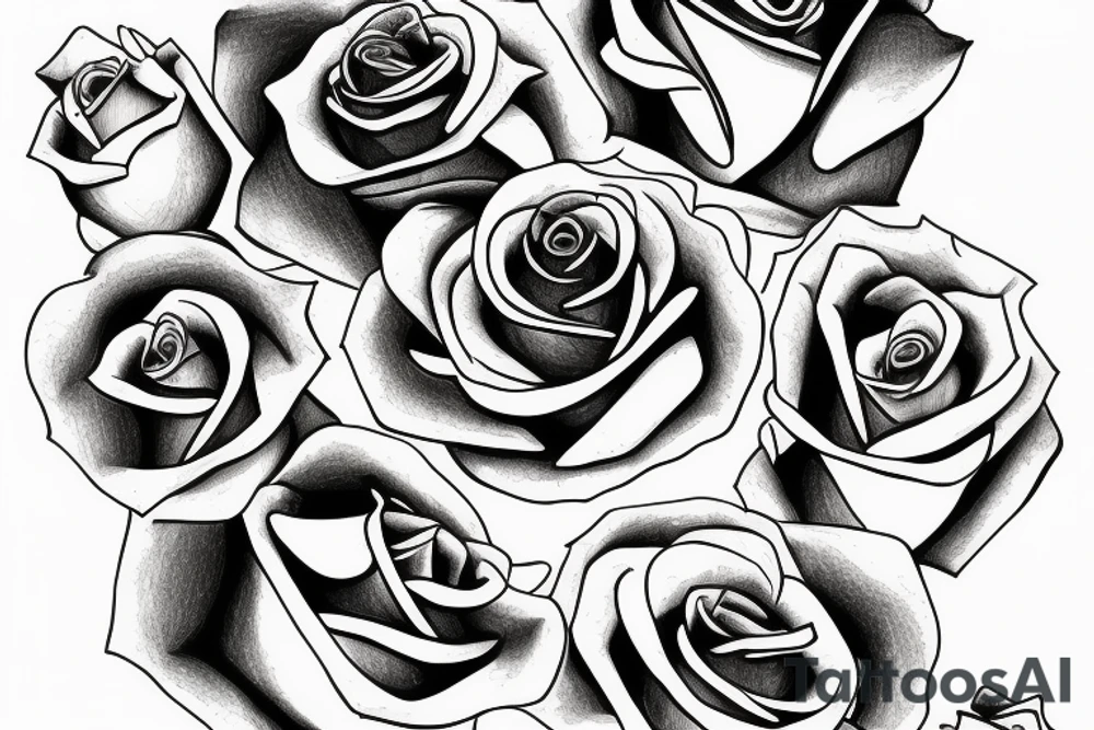 Rose, time, Angel, eye tattoo idea
