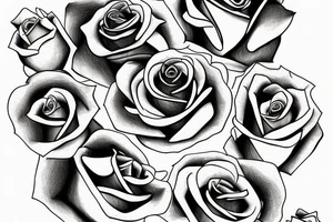 Rose, time, Angel, eye tattoo idea