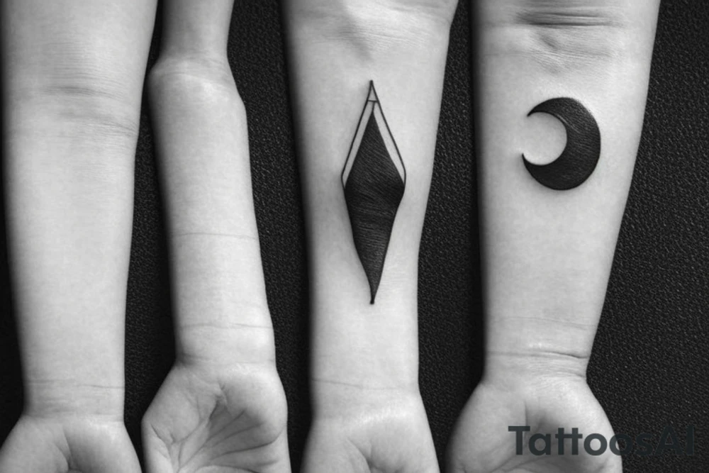 Create a really simple tattoo for a woman's wirst which will tell that after every 9 bad things in life will happen 10 good things and will be like this all over again tattoo idea