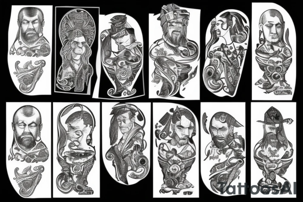 Ukrainian Cossack tattoo idea