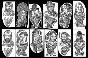 Ukrainian Cossack tattoo idea