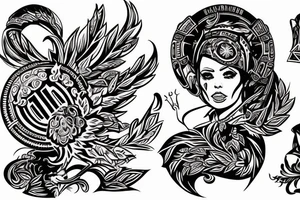 Ukrainian Cossack tattoo idea
