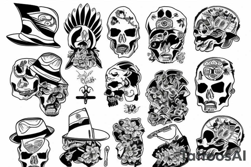 Combine the maps of Vietnam and Mexico tattoo idea