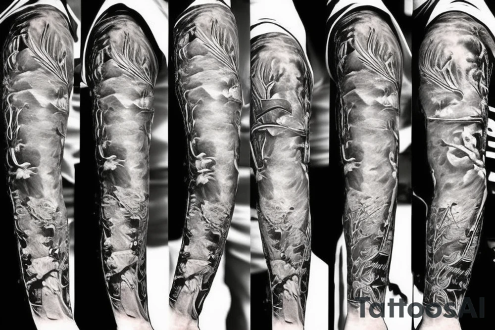 Create a forearm tattoo for a kitchen chef with a knife tattoo idea