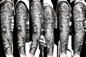 Create a forearm tattoo for a kitchen chef with a knife tattoo idea