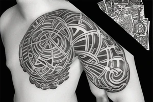 Skul maze tattoo idea