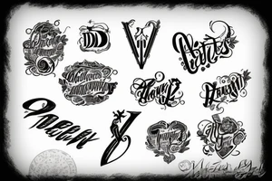 DR letters together tattoo idea