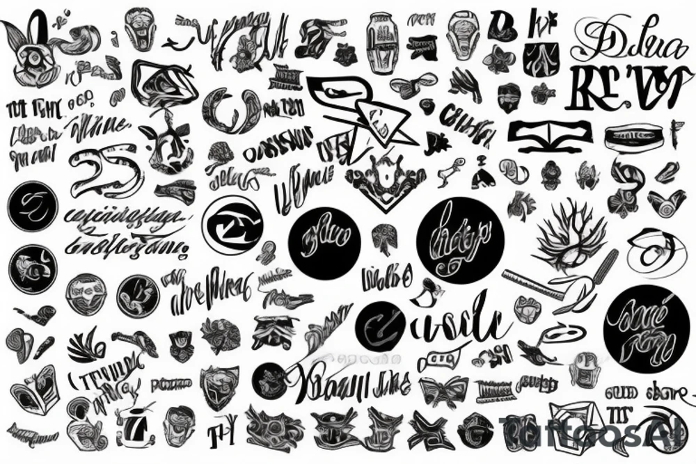 DR letters together tattoo idea