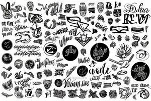 DR letters together tattoo idea