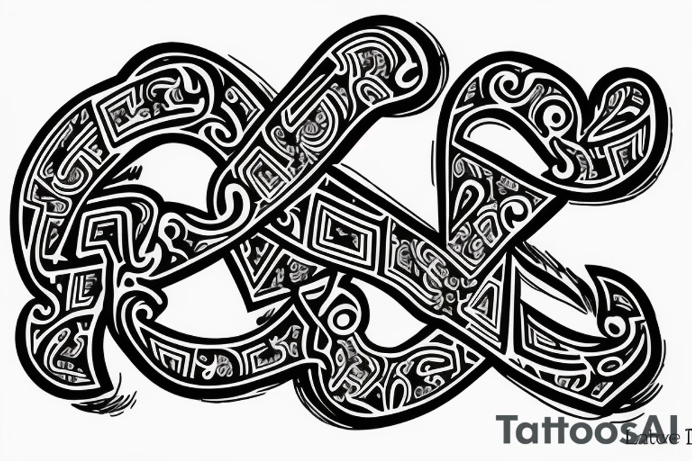 R and D letters together tattoo idea