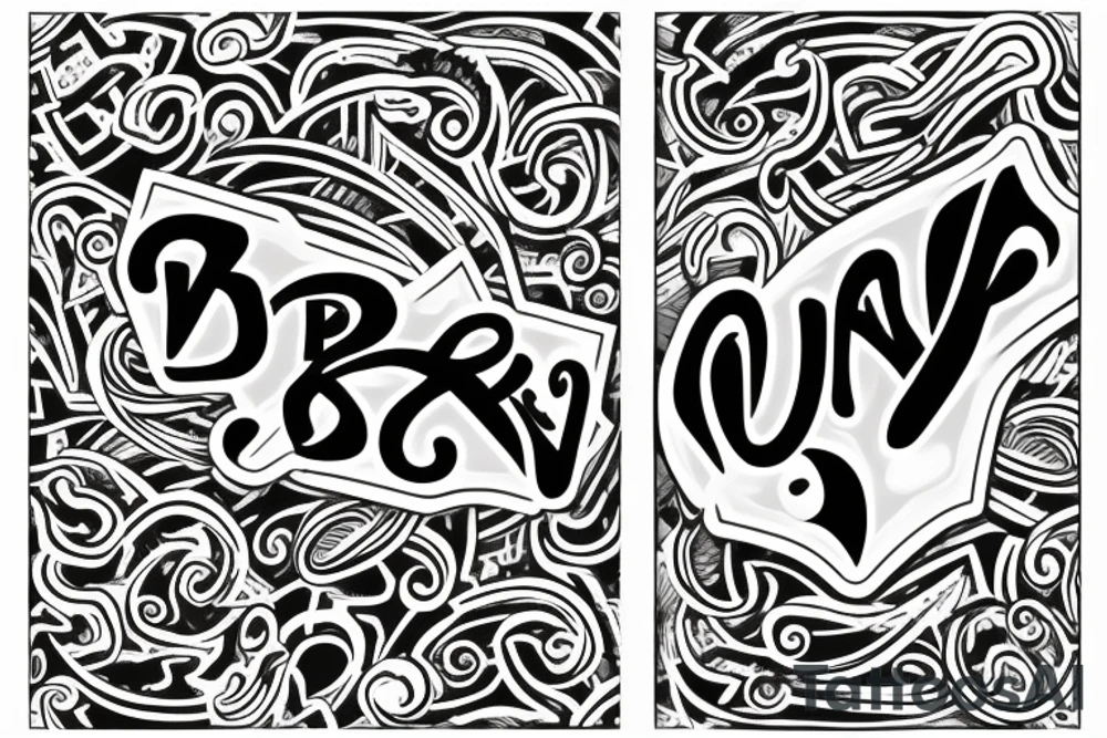 R and D letters together tattoo idea