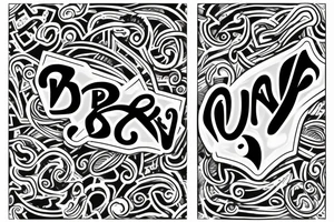 R and D letters together tattoo idea