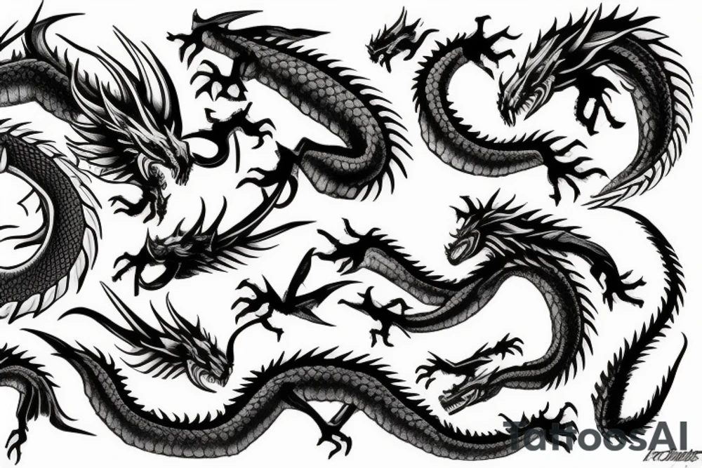 dragon forarm tattoo idea