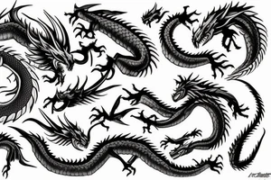 dragon forarm tattoo idea