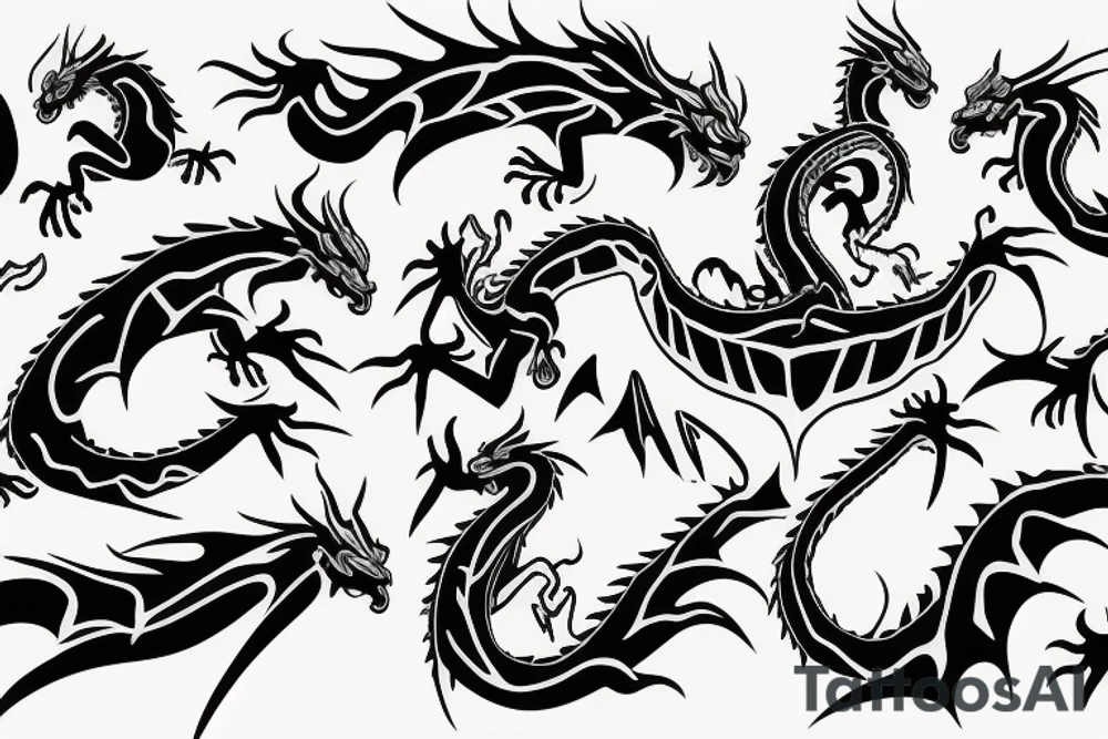 dragon forarm tattoo idea