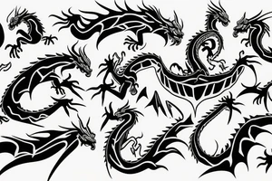 dragon forarm tattoo idea