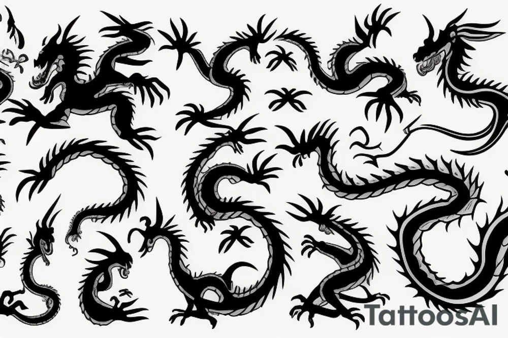 dragon forarm tattoo idea