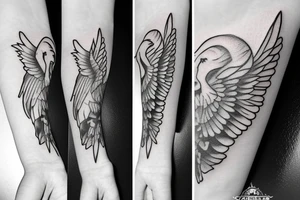 Little angel tattoo idea