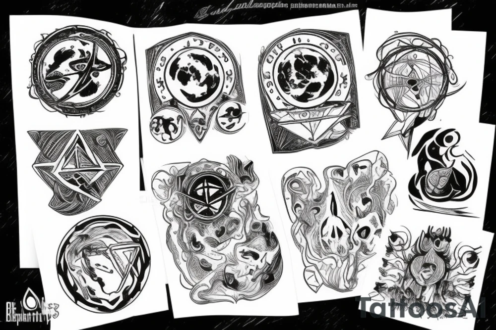 planetary sigils tattoo idea