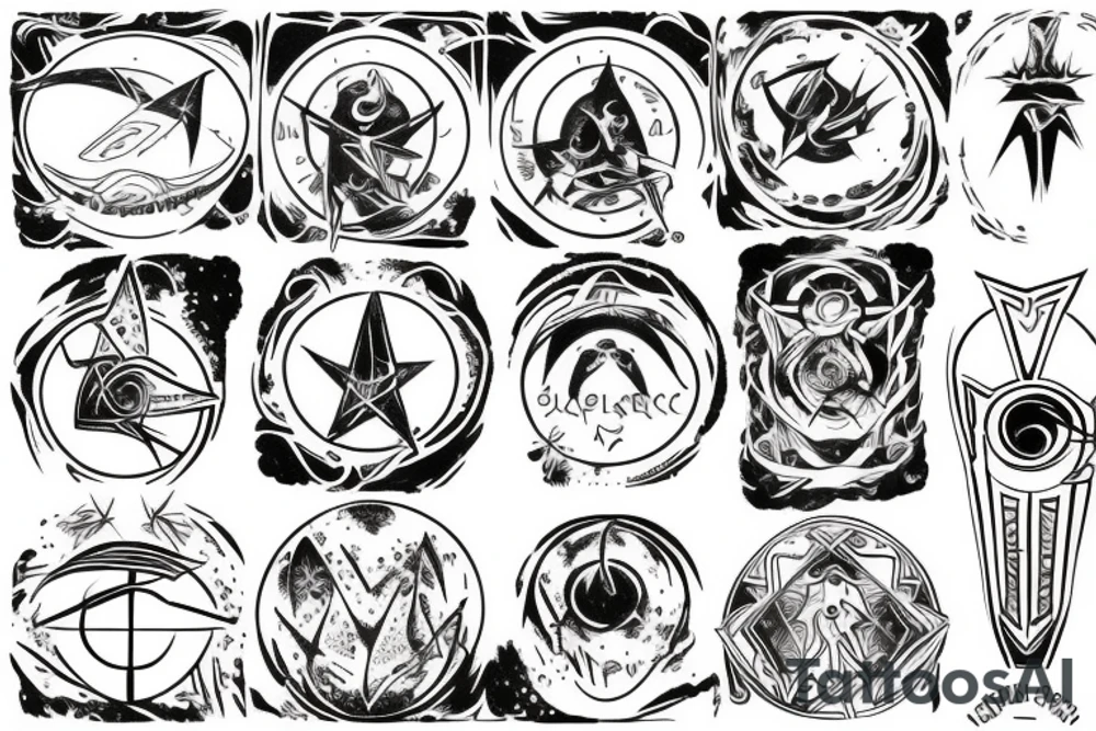 planetary sigils tattoo idea