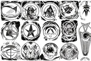 planetary sigils tattoo idea