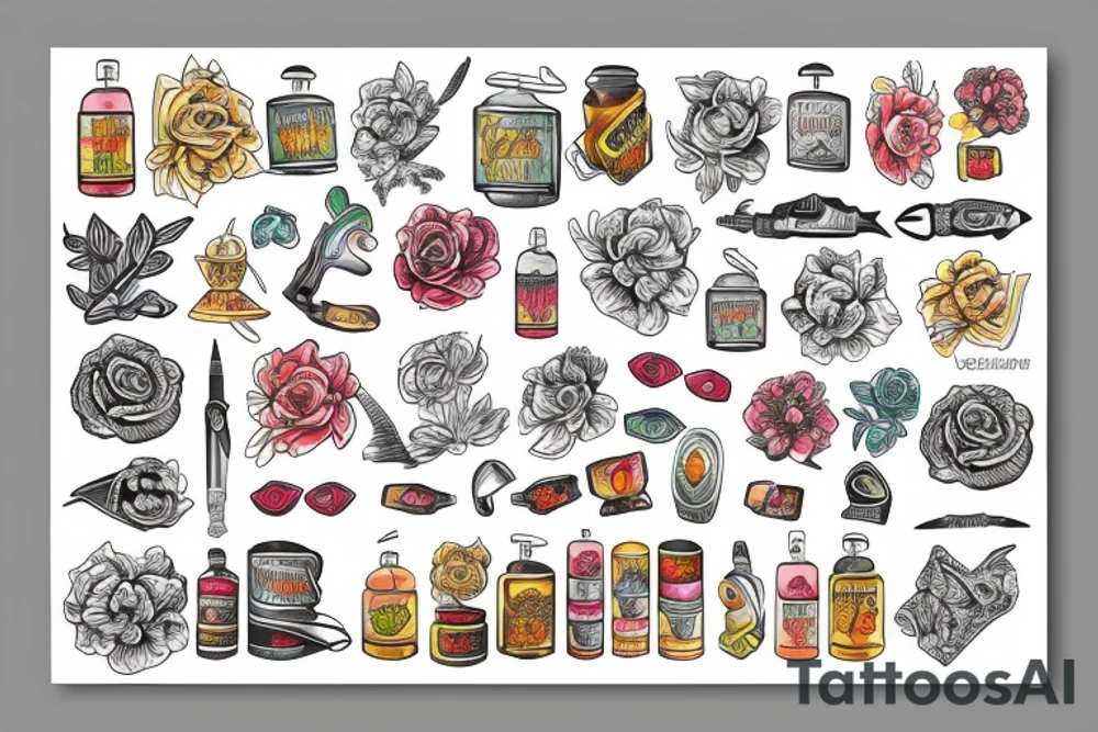 perenquen in colors tattoo idea