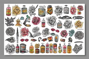 perenquen in colors tattoo idea