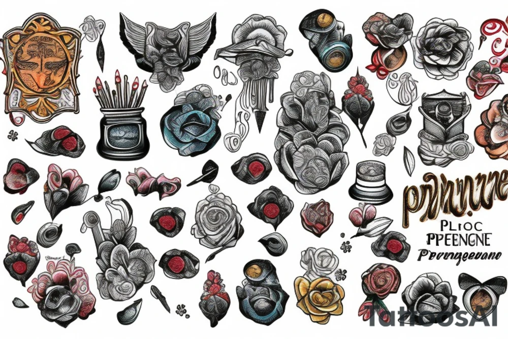 perenquen in colors tattoo idea