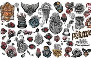 perenquen in colors tattoo idea