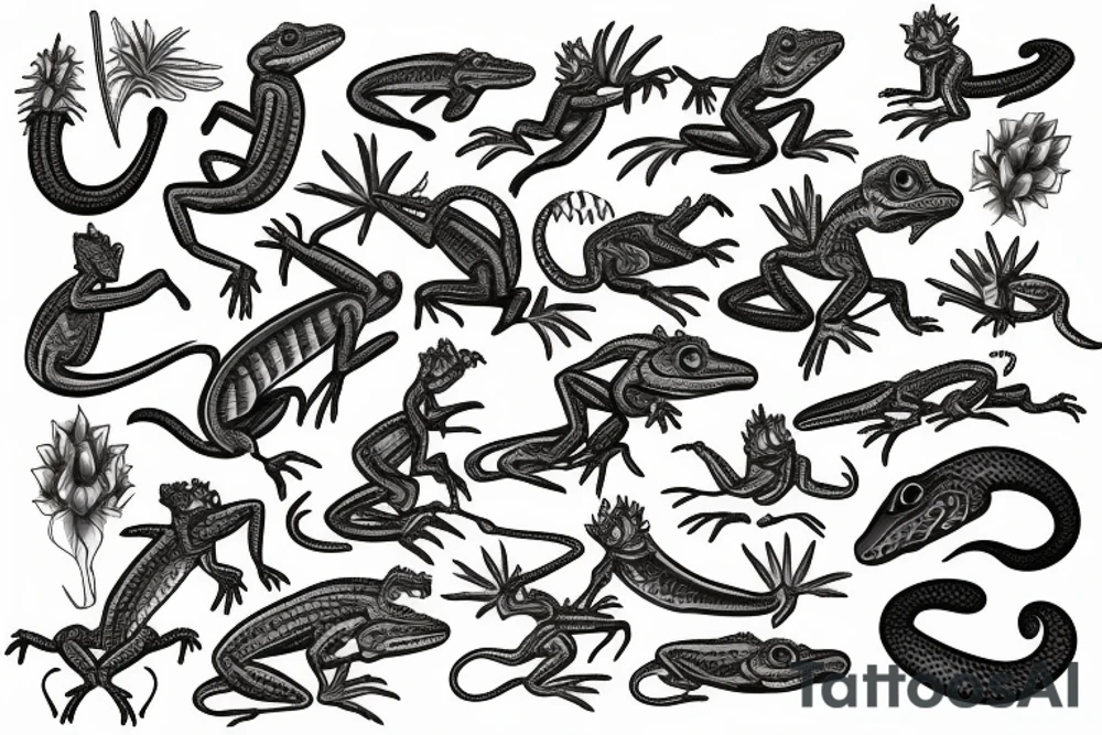 lizard tattoo idea