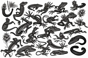 lizard tattoo idea