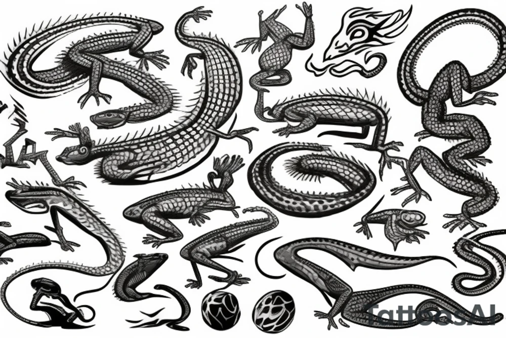 lizard tattoo idea
