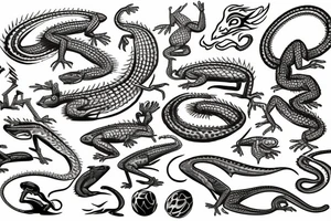 lizard tattoo idea