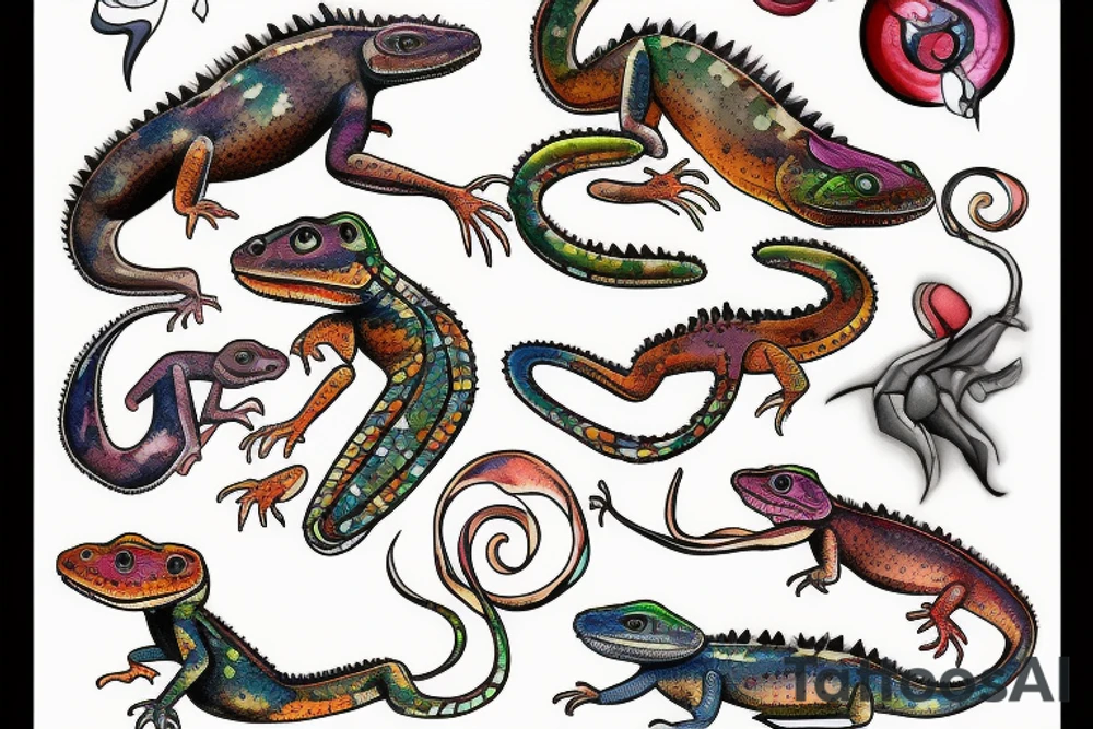 lizard tattoo idea